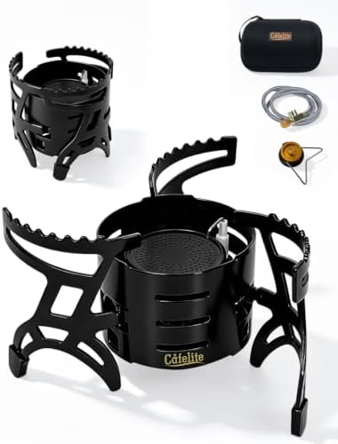 14000 BTUs Outdoor Camping Portable Gas Stove High Power Adjustable Burner