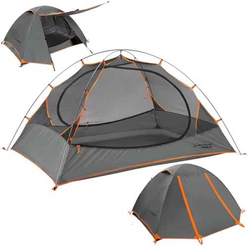 Clostnature 1/1.5/2/3/4/6 Person Lightweight Backpacking Tent, Camping Tent