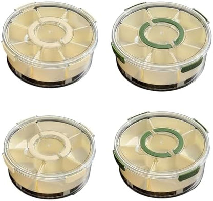 Multi Compartment Food Organiser with Ice Retention Tray for Hiking Travel Fruit Snacks Organization Tool