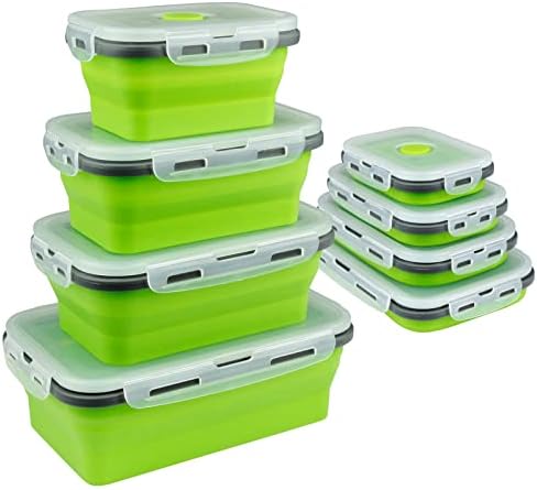 Guyuyii 4 Pack Collapsible Food Storage Containers with Lids