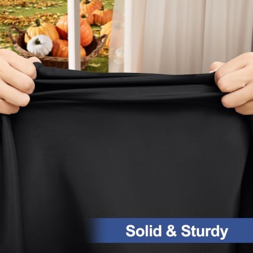 homing Rectangle Table Cloth Cover 8 Foot Black Elastic Fitted Tablecloth
