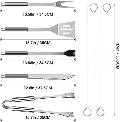 BBQ Utensil Set Stainless Steel Professional Barbecue Accessories