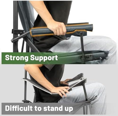 TIMBER RIDGE Oversized Folding Camping Chair High Back 500lbs