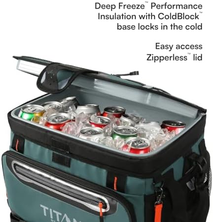 Titan Zipperless HardBody Cooler, Keeps Ice 2 Days