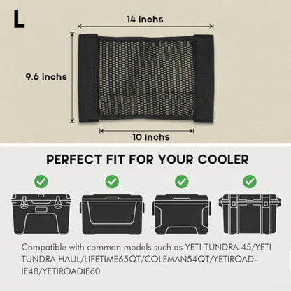 Dry Storage Cooler Lid Net Organizer Fits YETI, Igloo & Coleman