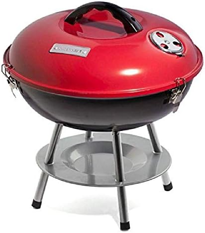 Cuisinart Charcoal Grill, Portable Tabletop Design, Locking Lid, 14"