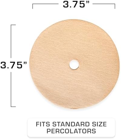 COLETTI Percolator Coffee Filters — Disc Coffee Filters For Percolators – For Bozeman, Butte, & Scoutmaster Camping Coffee Makers – Perfectly Tasteless, Mesh Filter [100 pack, Natural, 3.75”]