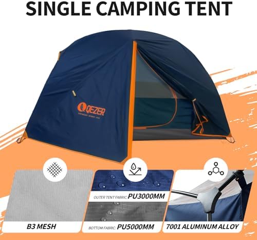 Ultralight Backpacking Tent, Waterproof Camping Tent for Hiking