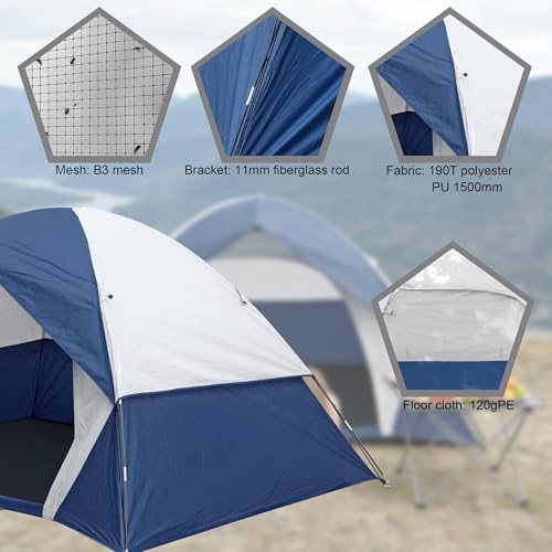 Camping Tents 2 Person Waterproof Tents Camping Easy Up Small Families