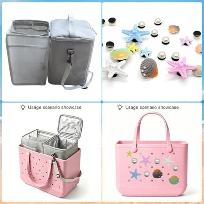 2 in1 Cooler Organizer Insert for XLarge Bogg Bag Dry & Wet Separation