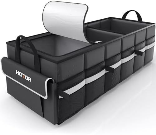 HOTOR Trunk Organizer - Car Organizer with Built-In Leakproof Car Cooler