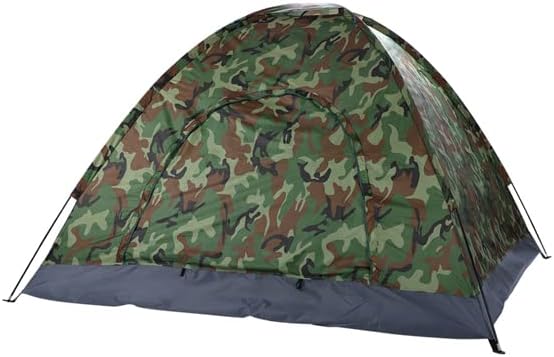 3-4 Person Camping Dome Tent with Waterproof Oxford Floor, UV-Resistant Polyester Cover, Easy Setup Lightweight Outdoor Shelter for Hiking, Backpacking & Weekend Adventures