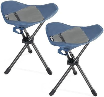 Portal 2 Pack Tall Folding Tripod Stool Portable Tripod Chair for Outdoor Camping
