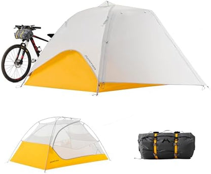 Wander Hawk 1-2 Person Backpacking Tent, Lightweight 1 Person / 2 Person Tent for Bikepacking Backpacking Camping & Hiking