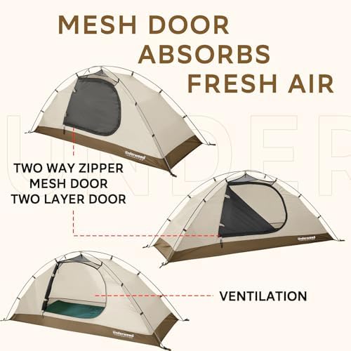 1/2 Person 4 Season Backpacking Tent, Lightweight Waterproof Winter Tent