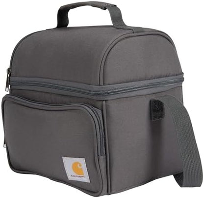 Carhartt Camping Cooler, Worksite Lunchbox, Soft Shell Lunch Bag for Construction Sites, Work and Everyday Use, Gray