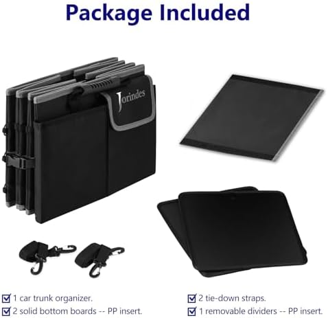 Trunk Organizer and Storage with Built-In Insulated Leak Proof Cooler Bag