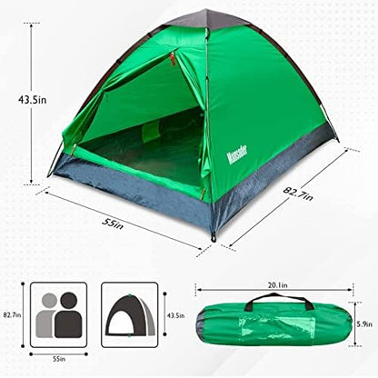 2 Person Camping Dome Tent,Waterproof Lightweight Portable Tents for Outdoor Camping Hiking Travel