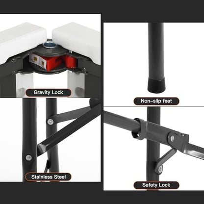 BestOffice | 8FT Folding Table | White | Portable Plastic Table