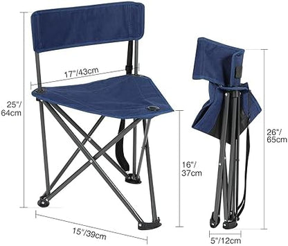 REDCAMP 2 Pack Tripod Chairs for Adults, Folding Lightweight Portable Golf Chairs