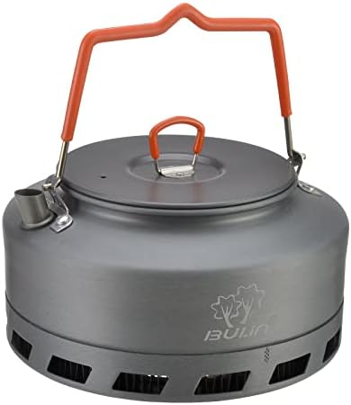 Bulin Camping Kettle, 1.6L Heat Exchange Camp Portable Tea Coffee Pot
