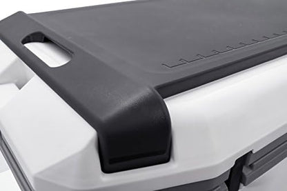 Camco Cutting Board Attachment for 50 Quart Size Currituck Coolers - Convert Your Cooler Lid Into a Cutting Board Meal Prep Space - Great for Fishing, Camping, and The Beach (51795), Gray
