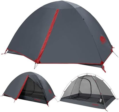1/2/3/4 Person Lightweight Backpacking Tent, Waterproof Camping Hiking Tent