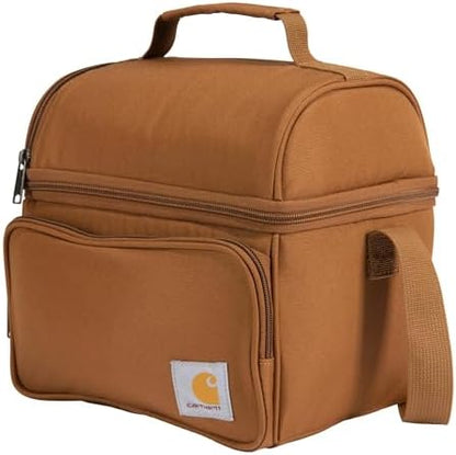 Carhartt Camping Cooler, Worksite Lunch Box, Soft Shell Lunch Bag for Construction Sites, Work and Everyday Use, Brown