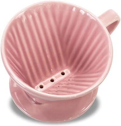 Pour Over Ceramic, Coffee Dripper Ceramic Coffee Maker,Pink