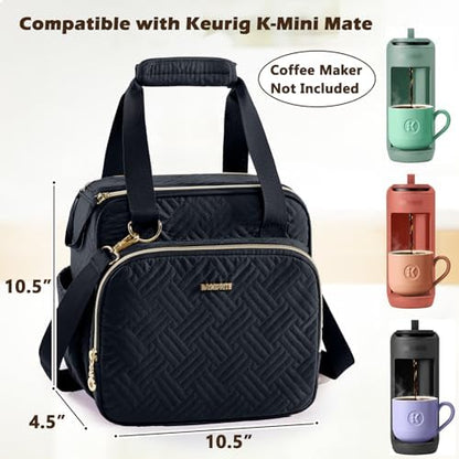 BAGSPRITE Coffee Maker Travel Bag Compatible with Keurig K-Mini Mate