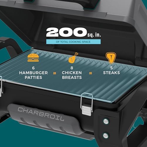 Charbroil Grill2Go X200 Portable Gas Grill, Dark Grey - 25409200