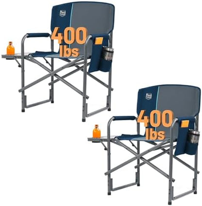 TIMBER RIDGE Aluminum Oversized Camping Chair, Support 400lbs