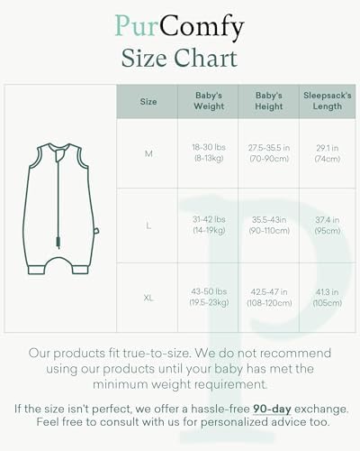 PurComfy Bamboo Viscose Toddler Sleep Sack with Feet, 12-18-24-2t-4t-5t