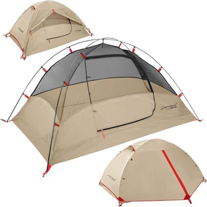 Clostnature 1/2/3/4 Person Lightweight Backpacking Tent, Easy Setup Tent