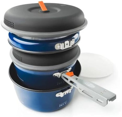 GSI Outdoors Bugaboo Base Camper Cookset, Ceramic, Small to Large