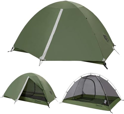 1/2/3/4 Person Lightweight Backpacking Tent, Waterproof Camping Hiking Tent