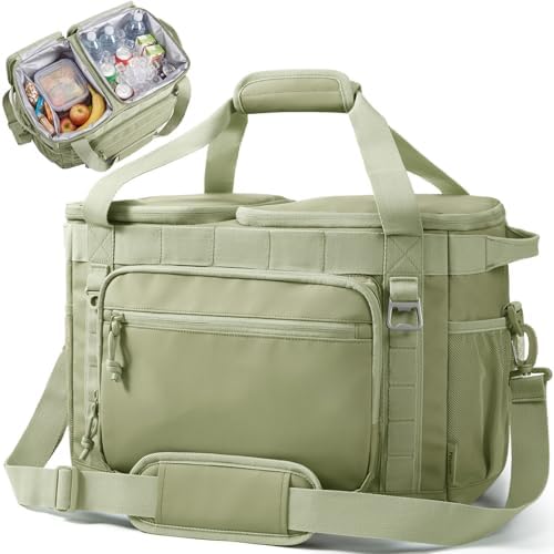 TOURIT 2-Zone Soft Cooler Bag 30/48 Cans, Dry & Wet Insulated Beach Cooler