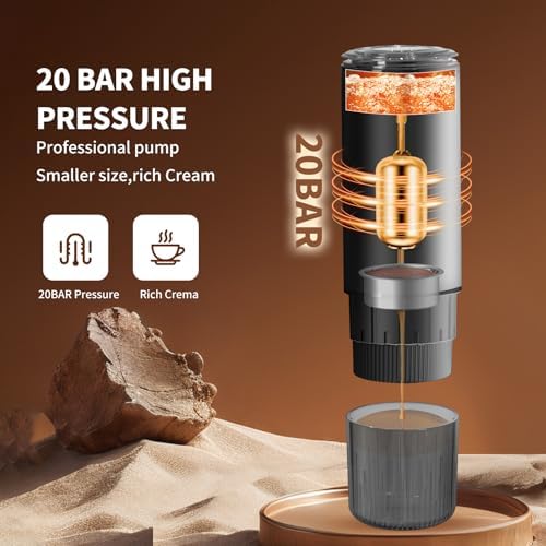 Portable Espresso Machine, 20Bar