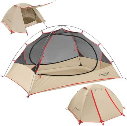 Clostnature 1/1.5/2/3/4/6 Person Lightweight Backpacking Tent, Camping Tent