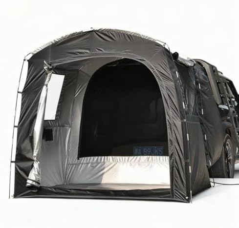 Economical Car Camping Tent - Easy Setup 210D Ripstop, Spacious Universal Fit for Overnight Outdoor Trips