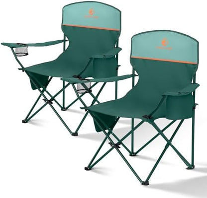 ALPHA CAMP Folding Camping Chair for Adults Lawn Chair for Camping Outdoor