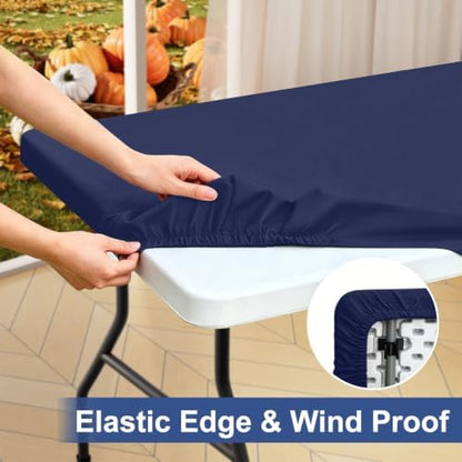 homing Rectangle Table Cloth Cover 8 Foot Elastic Fitted Tablecloth