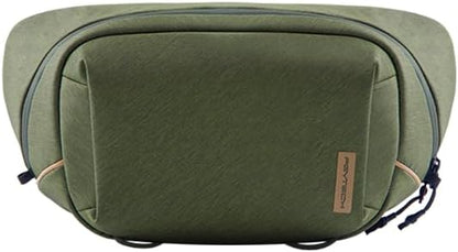 PGYTECH OneGo Solo V2 Camera Sling Bag, 4L Camera Chest Bag Crossbody Fanny Pack for Urban Travel Photographers, Small Shoulder Slingpack for Sony/Canon/Nikon/Mirrorless, Green