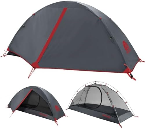 1/2/3/4 Person Lightweight Backpacking Tent, Waterproof Camping Hiking Tent