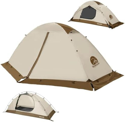 1/2 Person 4 Season Backpacking Tent, Lightweight Waterproof Winter Tent