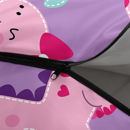 Axolotl Unicorn Sleeping Bag for Kids Boys Girls–Lightweight Warm Cold Weather Sleeping Bags,Waterproof Portable Sleeping Bag with Compression Sack for Camping Backpacking Outdoor Indoor