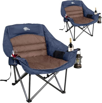 2 Pack Oversized Camping Chairs for Adults