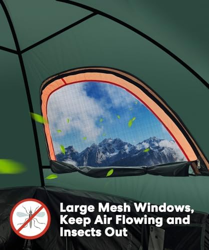 LIBERRWAY Truck Bed Tent for 2 Person, 5.5-5.8 FT Pickup Truck Tent with Waterproof Rainfly Oxford for Camping Travel Outdoor Chevy Silverado 1500 Dodge Ram 1500 Ford F-150 GMC Sierra 1500