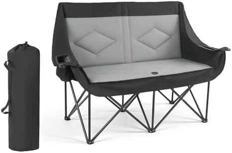 VEVOR Double Camping Chair, Oversized Two Person Camp Chair with 660 lbs