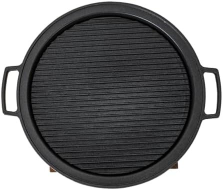 Japanese Yakitori Konro Grill Tabletop Round BBQ Grill Charcoal Stove Portable Camping Grill 8 inch Diameter Aluminum Alloy (Comal Burner Top)